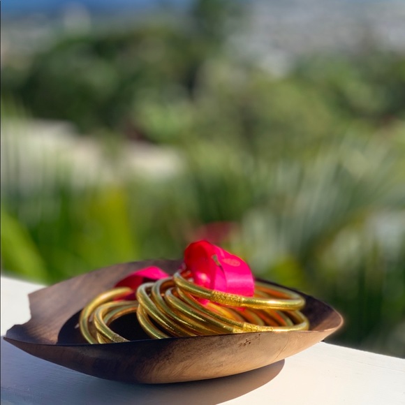 BuDhaGirl All Weather Gold Bangles Medium - Picture 8 of 15